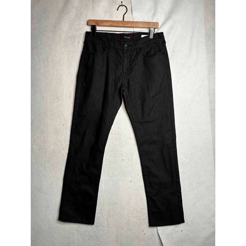 Guess McCrae Fit Ultra‎ Slim Black Micro Dot Jeans Mens 31x30 X53114D1AJ0